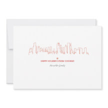 Chicago helgdaghorisont - med att matcha kuvertet