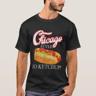 Chicago Hett Hund Summer Stil 4:e juli No Ketchu T Shirt