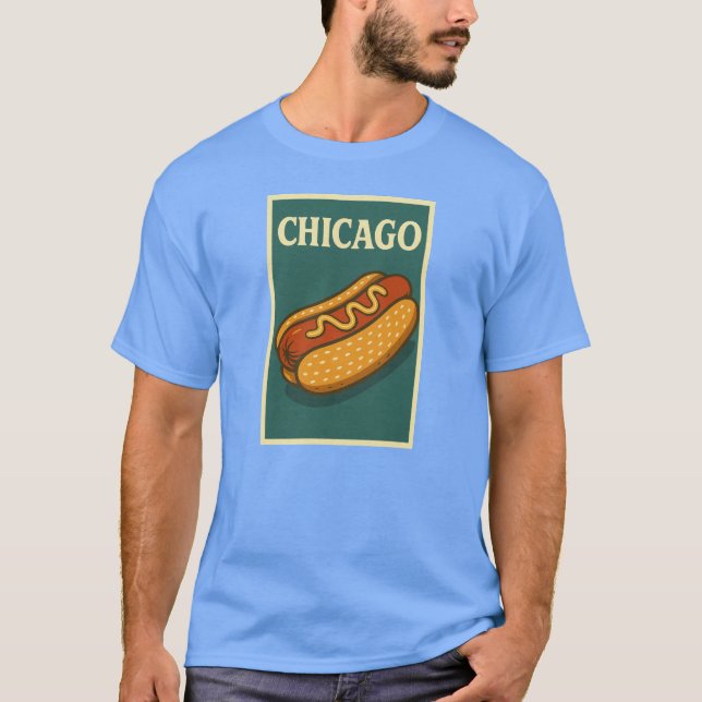 Chicago Hett Hund T-shirt (Framsida)