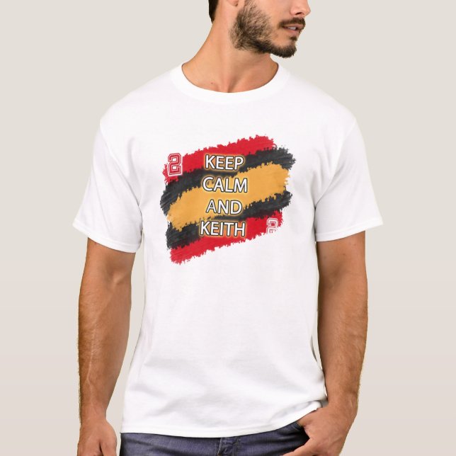 CHICAGO hockeyfläktar - behållalugn- och Keith Tee Shirt (Framsida)