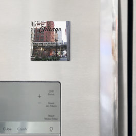 Chicago höjde tågfotoet magnet
