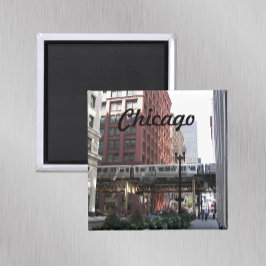 Chicago höjde tågfotoet magnet