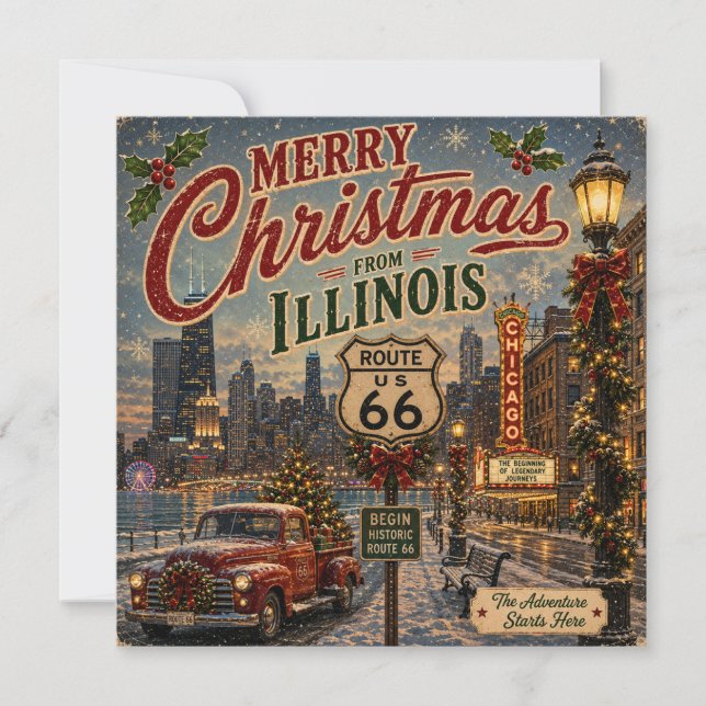 Chicago Holiday Välkommenrutt Route 66 (Framsida)