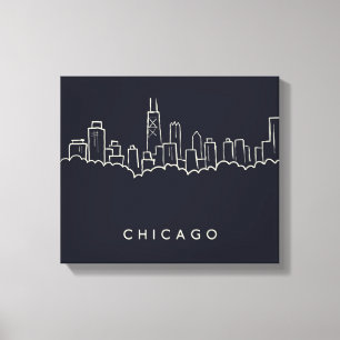 Chicago horisont canvastryck