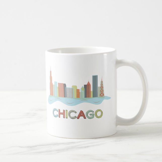 Chicago horisont kaffemugg (Höger)