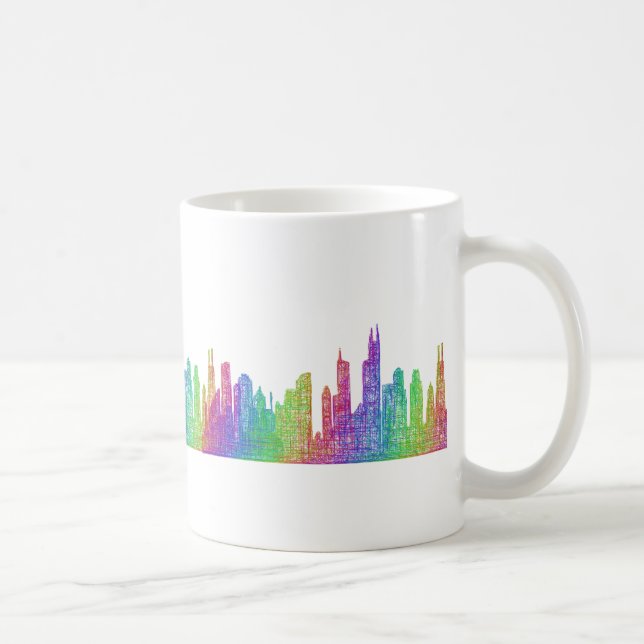 Chicago horisont kaffemugg (Höger)