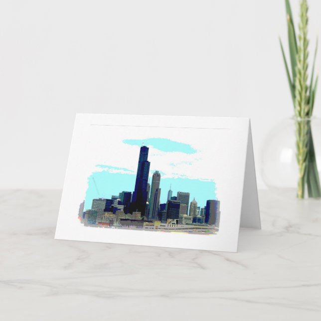 Chicago horisont kort (Framsida)