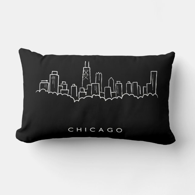 Chicago horisont lumbarkudde (Framsida)