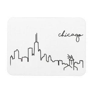 Chicago horisont med fyrmagneten magnet