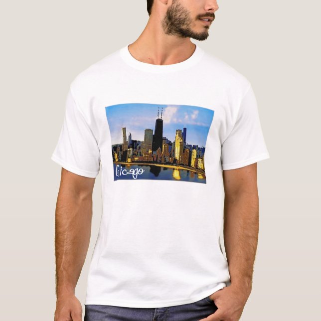 Chicago horisont tee shirt (Framsida)