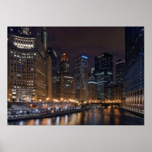 Chicago horisontaffisch poster