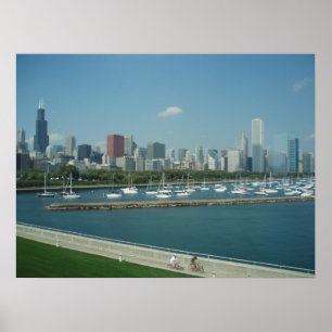 Chicago horisontaffisch poster