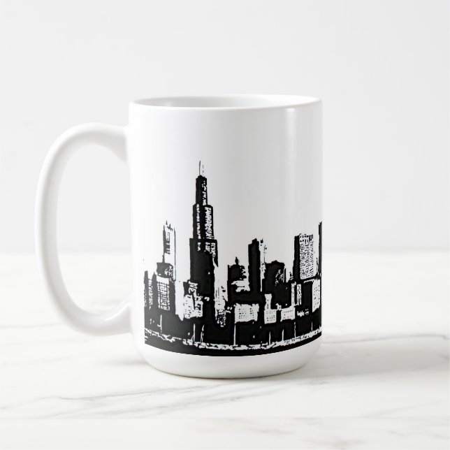 Chicago horisontmugg kaffemugg (Vänster)