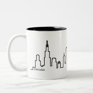 Chicago horisontmugg Två-Tonad mugg
