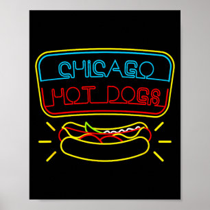 Chicago hot dogs & BBQ-sås Poster