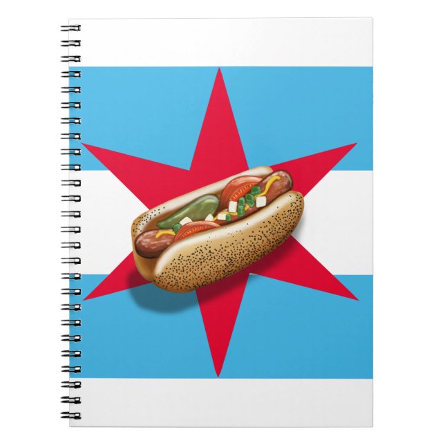 Chicago HotDog Spiral bärbar dator Anteckningsbok (Framsidan)