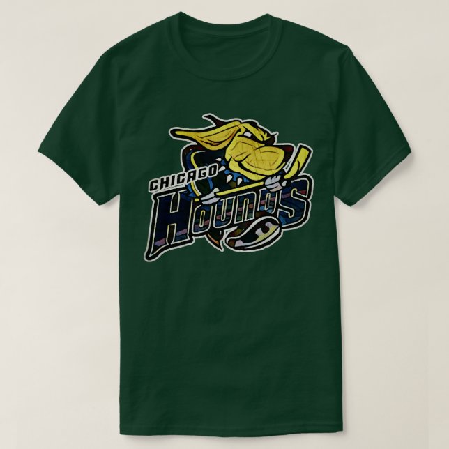 Chicago Hounds Hockey T Shirt (Design framsida)