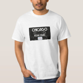Chicago House Music Cassette (svart) T-shirt