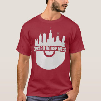 Chicago House Music Chicago Skyline EDM DJ House T Shirt