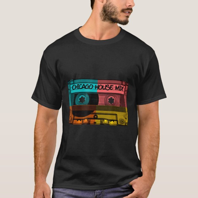 Chicago House Music Dj Mixtape T-Shirt (Framsida)