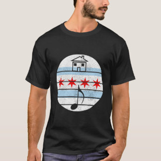 Chicago House Music Vintage Illinois Dj Raver Chic T Shirt