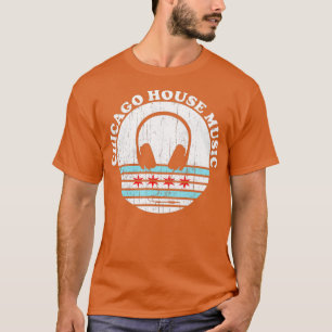 Chicago House Music - Vintage Sunset DJ T Shirt