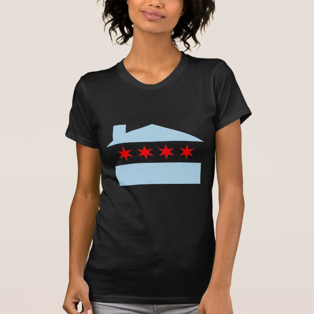 Chicago husflagga tröja (Framsida)