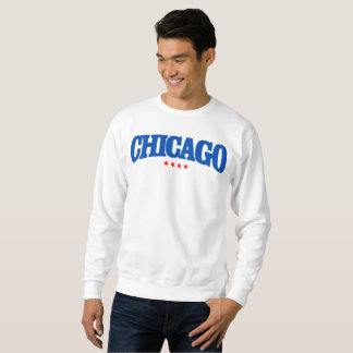 Chicago Iconic Chicago röd stjärna, den blåsiga Sweatshirt