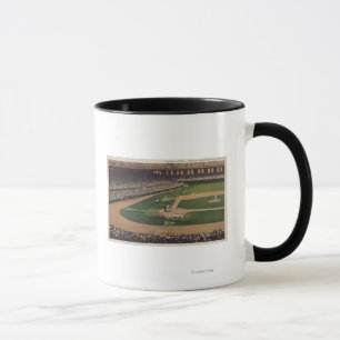 Chicago IL - Comiskey parkerar, hem- pläterar, Mugg