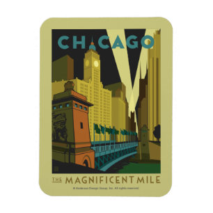 Chicago, IL - Den magnificent Mile Magnet