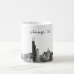 Chicago IL-horisont Kaffemugg