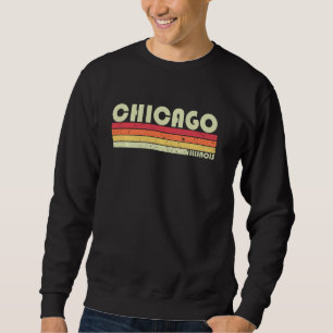 CHICAGO IL ILLINOIS Funny City Roots Gift Ret Lång Ärmad Tröja