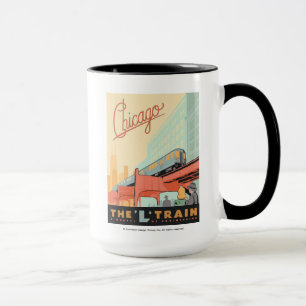 Chicago, IL - "L" Tåg Mugg