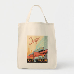 Chicago, IL - "L" Tåg Tygkasse