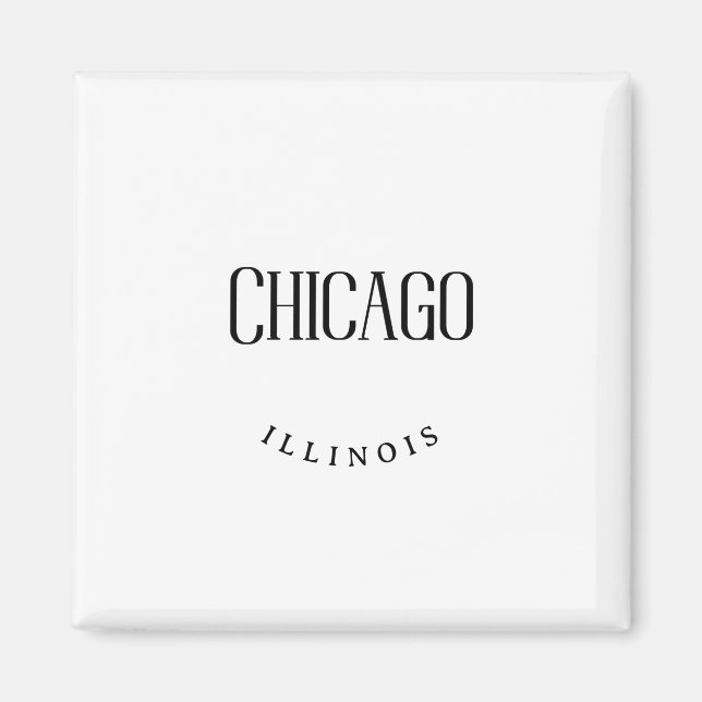 Chicago IL Magnet (Framsidan)