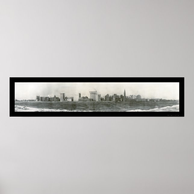 Chicago IL Michigan Avenue Photo 1910 Poster (Framsidan)
