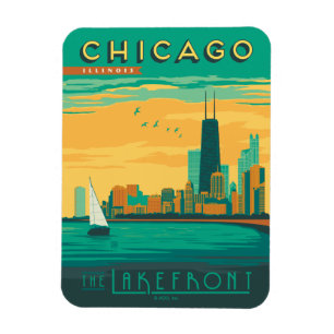 Chicago, IL - Njoy the Lakefront Magnet