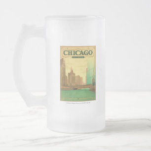 Chicago, IL - St. Patrick's Day Frostat Ölglas