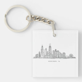 Chicago IL stadsillustration
