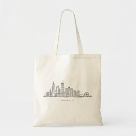 Chicago IL stadsillustration Tygkasse