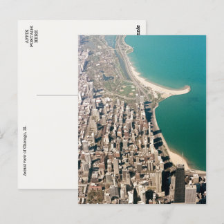 Chicago, Ill. Vyvykort för flyg Vykort