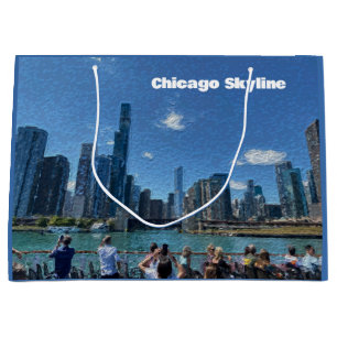 Chicago, Illinois Abstrakt Skyline