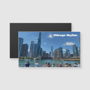 Chicago, Illinois Abstrakt Skyline