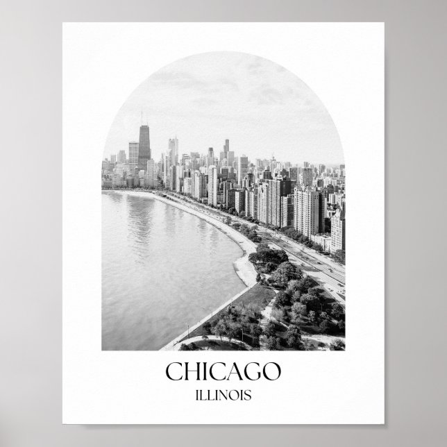 Chicago Illinois Arch Photo Print Poster (Framsidan)