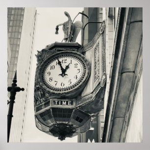 Chicago, Illinois Architect, Clock Poster