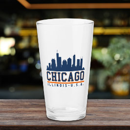 Chicago, Illinois Architectural Skyline Glaskopp