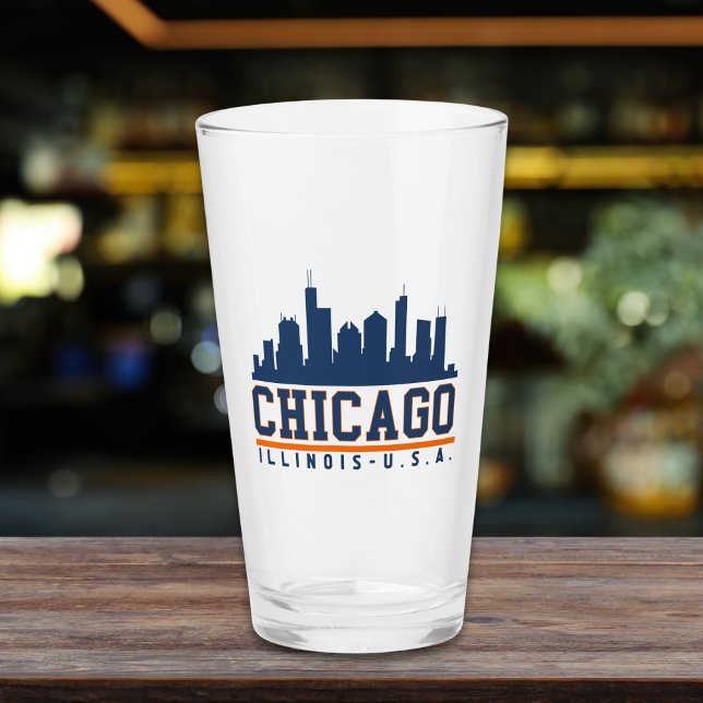 Chicago, Illinois Architectural Skyline Glaskopp (Skapare uppladdad)