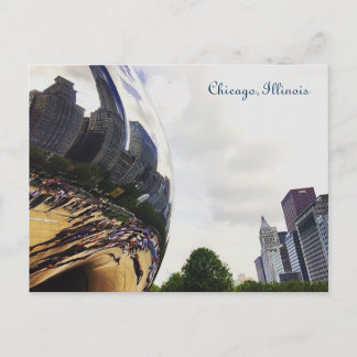 Chicago Illinois Bean Post Card Vykort