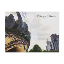 Chicago Illinois Bean Post Card