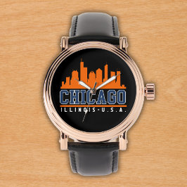 Chicago Illinois Beatiful Skyline Armbandsur